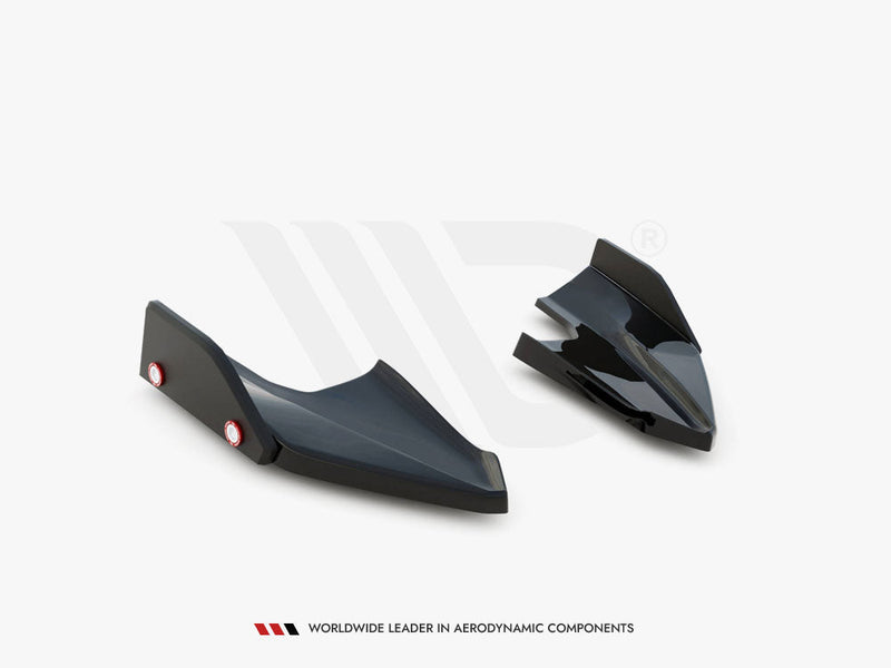 Maxton Design - Rear Side Splitters V.5 + Flaps Volkswagen Golf R Mk8