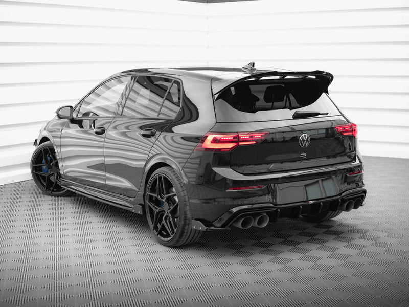 Maxton Design - Rear Side Splitters V.6 + Flaps Volkswagen Golf R Mk8