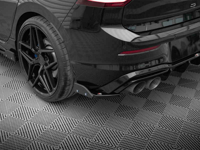 Maxton Design - Rear Side Splitters V.6 + Flaps Volkswagen Golf R Mk8