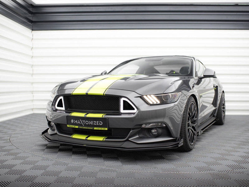 Maxton Design - Street PRO Front Splitter + Flaps Ford Mustang GT Mk6