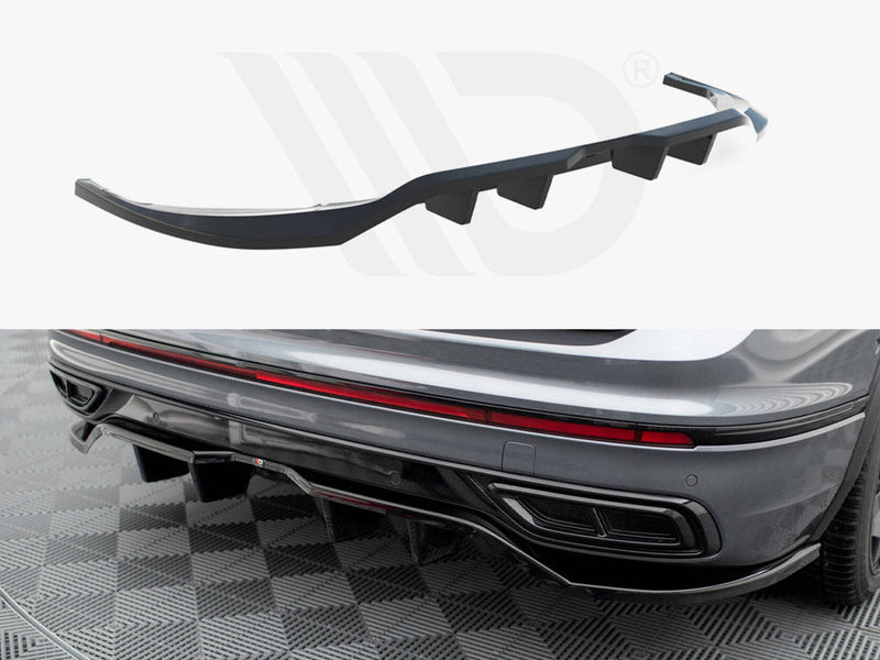 Maxton Design - Rear Splitter (Vertical Bars) Volkswagen Tiguan Allspace R-Line Mk2 Facelift