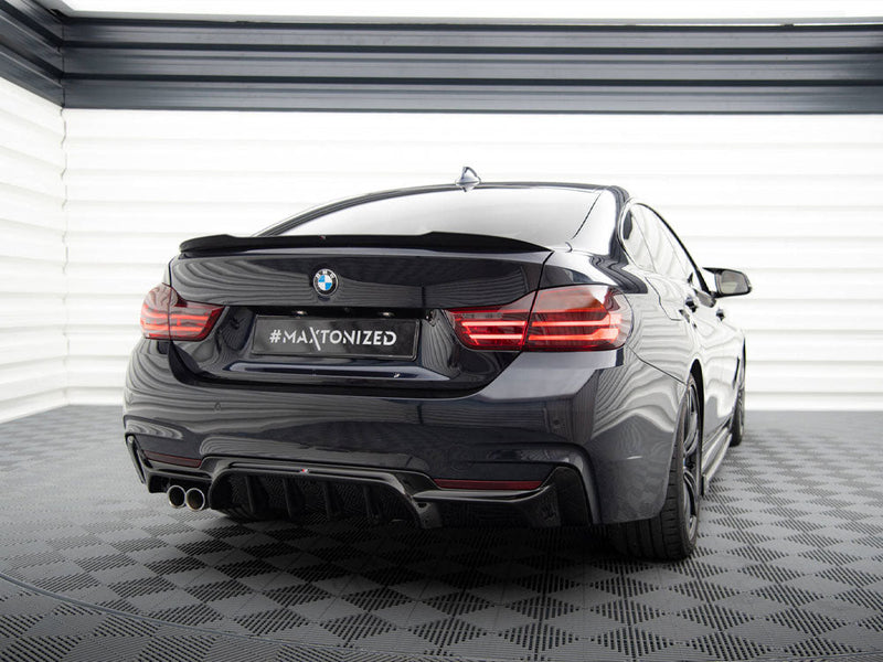 Maxton Design - REAR VALANCE BMW 4 COUPE / GRAN COUPE / CABRIO M-PACK F32 / F36 / F33 (VERSION WITH EXHAUST ON ONE SIDE)