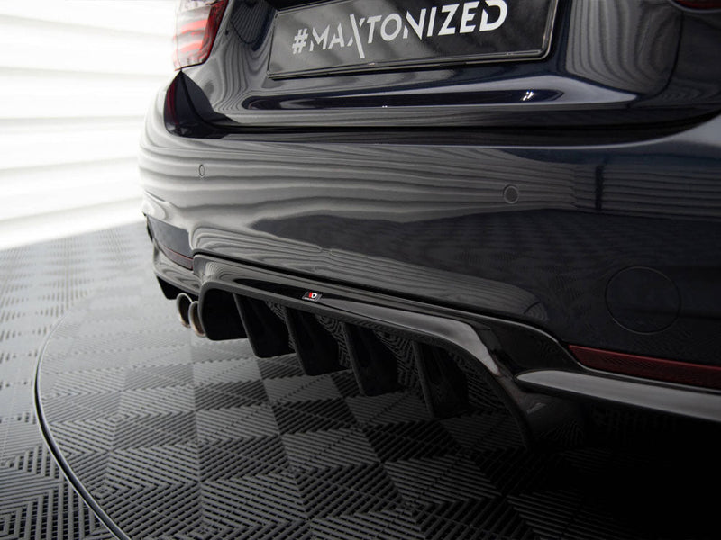 Maxton Design - REAR VALANCE BMW 4 COUPE / GRAN COUPE / CABRIO M-PACK F32 / F36 / F33 (VERSION WITH EXHAUST ON ONE SIDE)