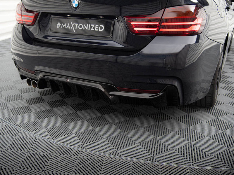 Maxton Design - REAR VALANCE BMW 4 COUPE / GRAN COUPE / CABRIO M-PACK F32 / F36 / F33 (VERSION WITH EXHAUST ON ONE SIDE)