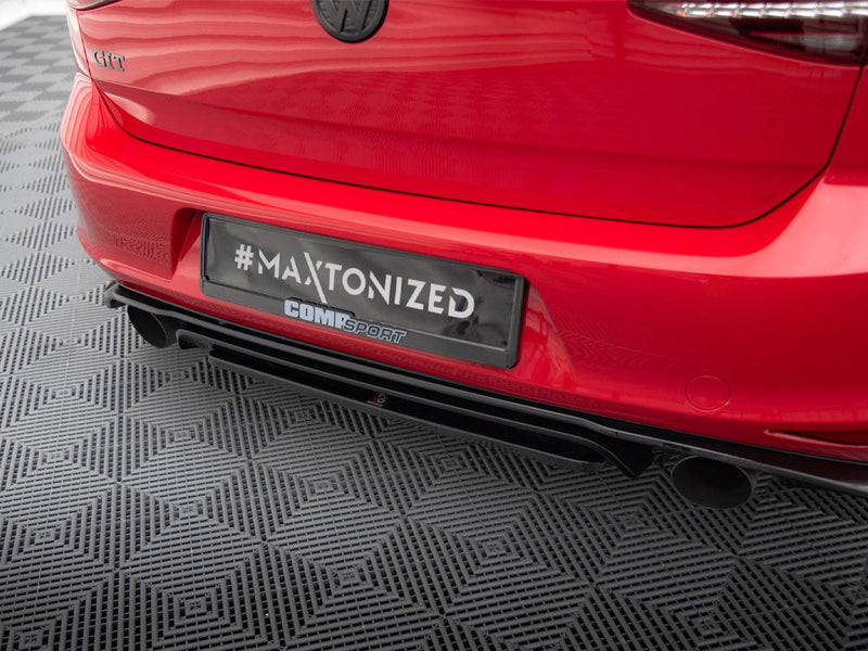 Maxton Design - Central Rear Splitter VW GOLF MK7 GTI Clubsport (2016-2017)