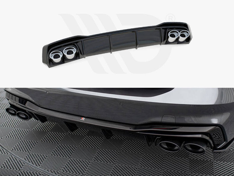 Maxton Design - REAR VALANCE + EXHAUST ENDS IMITATION AUDI A7 C8 S-LINE (2017-)