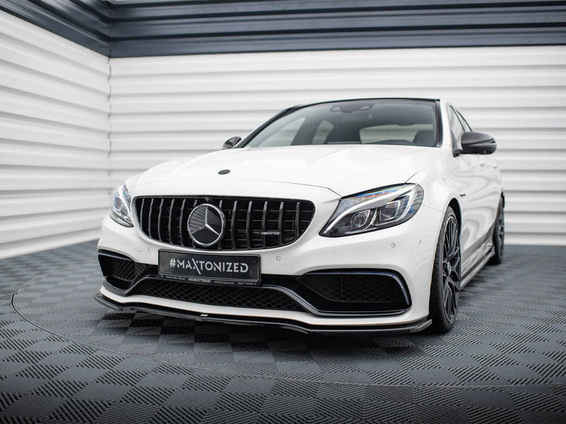 Maxton Design - Front Splitter V.1 Mercedes-AMG C63 Sedan / Estate W205 / S205