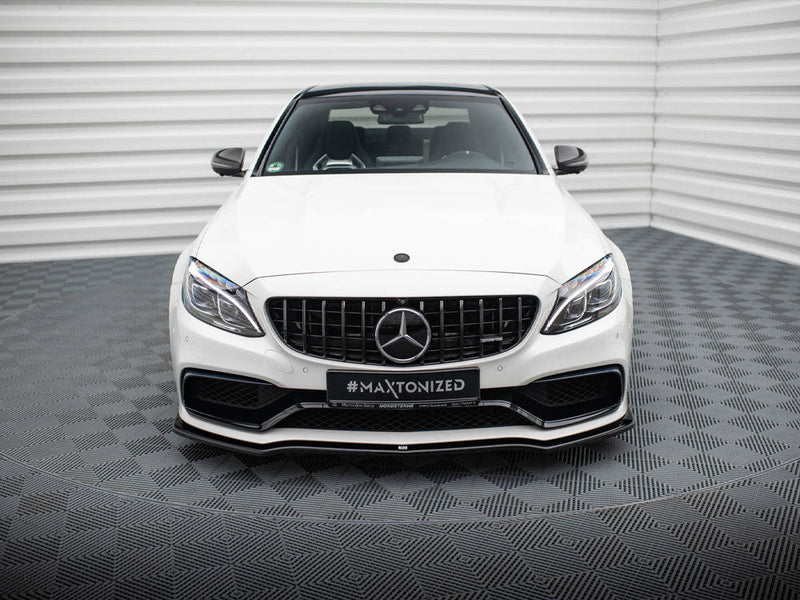 Maxton Design - Front Splitter V.1 Mercedes-AMG C63 Sedan / Estate W205 / S205