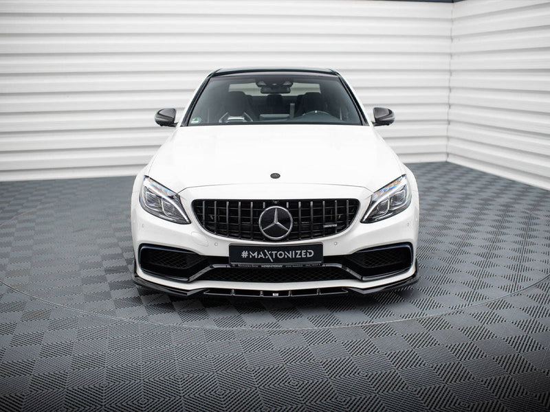 Maxton Design - Front Splitter V.2 Mercedes-AMG C63 Sedan / Estate W205 / S205