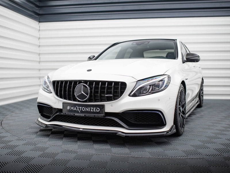 Maxton Design - Front Splitter V.3 Mercedes-AMG C63 Sedan / Estate W205 / S205