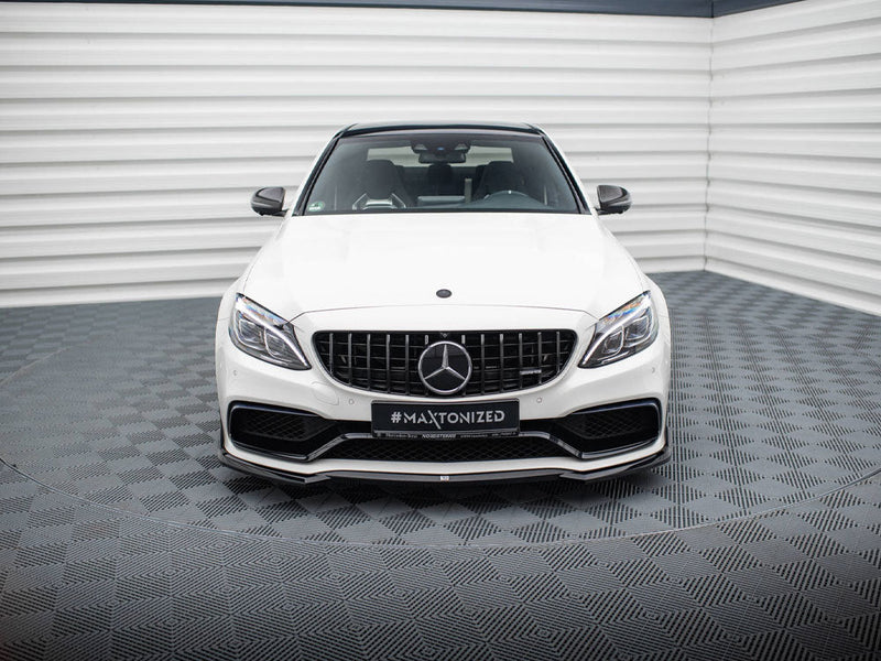 Maxton Design - Front Splitter V.3 Mercedes-AMG C63 Sedan / Estate W205 / S205