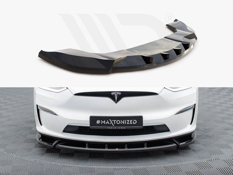 Maxton Design - FRONT SPLITTER V.2 TESLA MODEL X MK1 FACELIFT