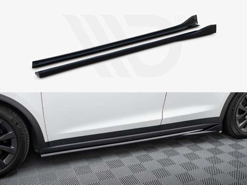 Maxton Design - SIDE SKIRTS DIFFUSERS TESLA MODEL X MK1 FACELIFT