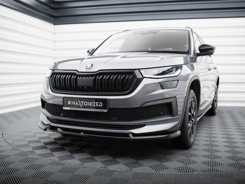 Maxton Design - FRONT SPLITTER V.1 SKODA KODIAQ SPORTLINE MK1 FACELIFT