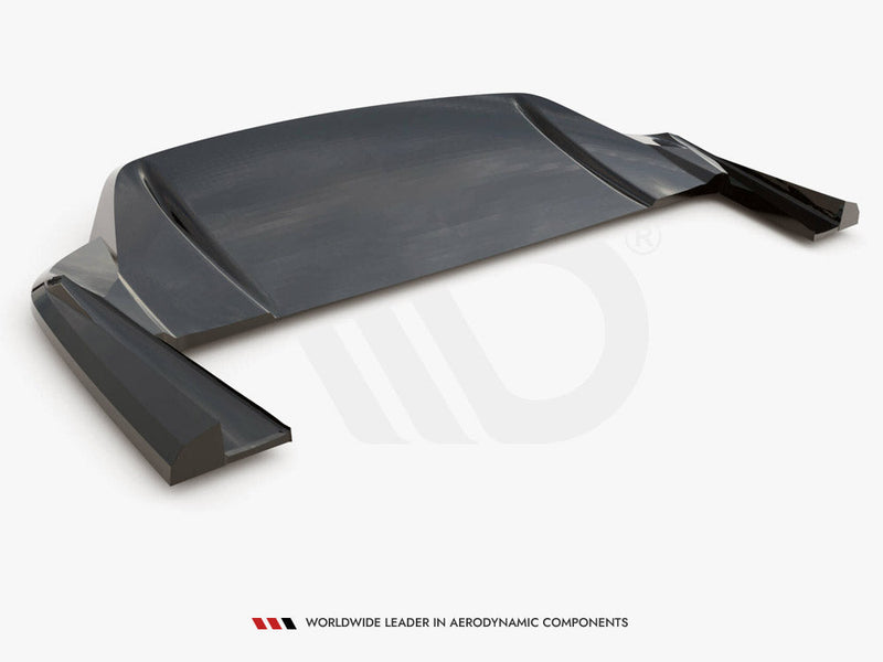 Maxton Design - CENTRAL REAR SPLITTER (VERTICAL BARS) PORSCHE TAYCAN / TAYCAN 4 / TAYCAN 4S / TAYCAN GTS MK1
