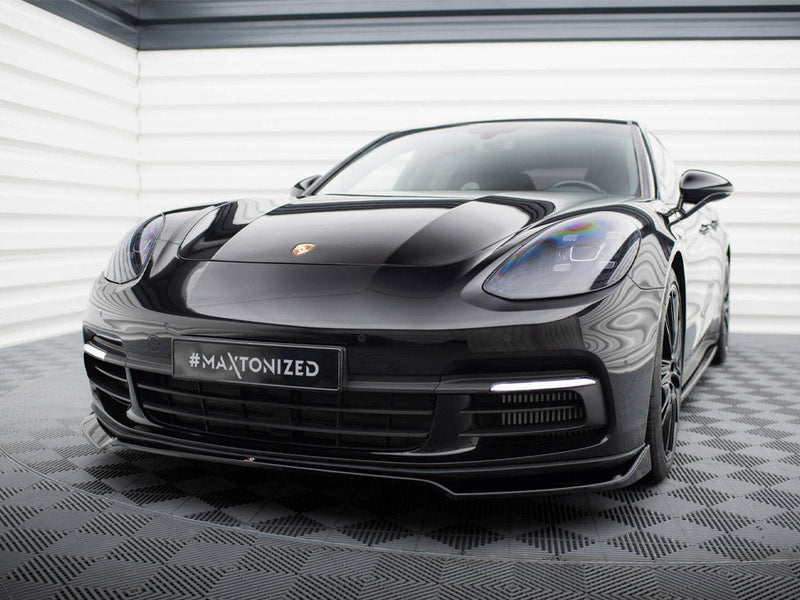 Maxton Design - FRONT SPLITTER V.2 PORSCHE PANAMERA E-HYBRID 971