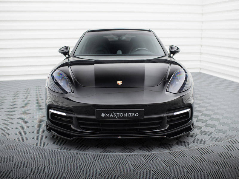 Maxton Design - FRONT SPLITTER V.2 PORSCHE PANAMERA E-HYBRID 971