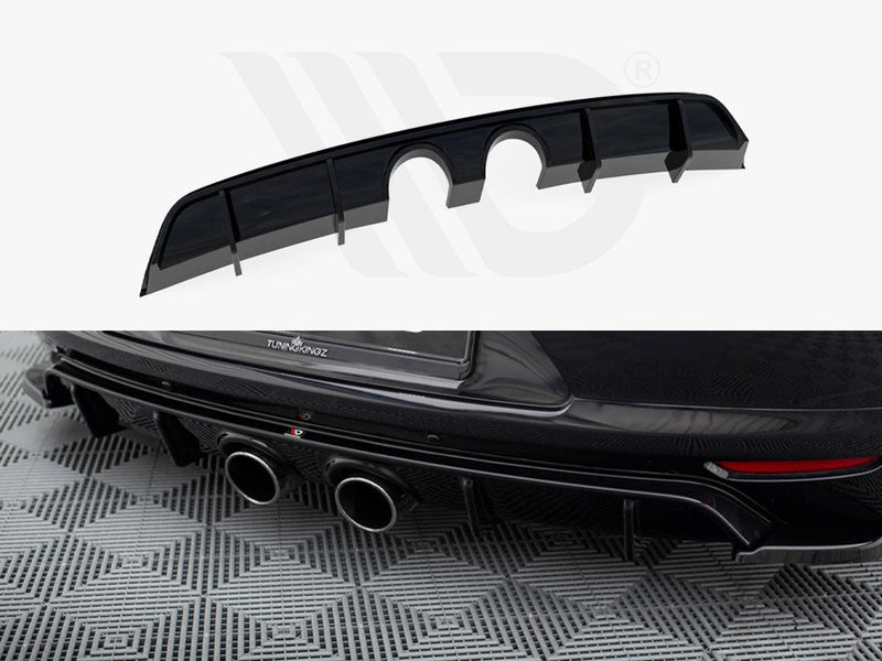 Maxton Design - REAR VALANCE V.2 VOLKSWAGEN SCIROCCO MK3 (R32 EXHAUST)