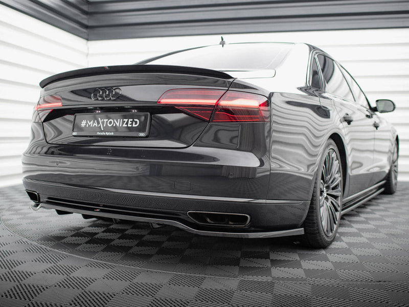 Maxton Design - CENTRAL REAR SPLITTER (VERTICAL BARS) AUDI A8 D4 FACELIFT (2013-2017)