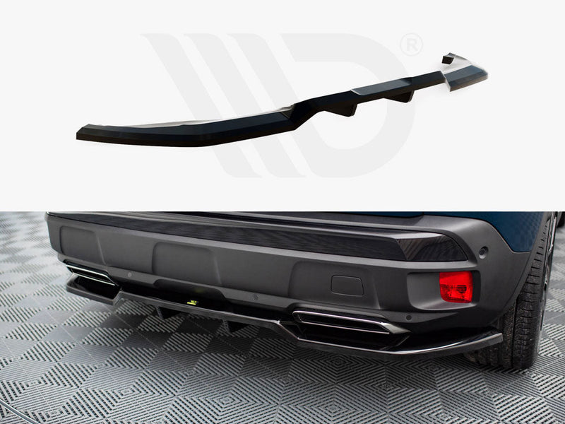 Maxton Design - CENTRAL REAR SPLITTER (VERTICAL BARS) PEUGEOT 3008 GT-LINE MK2 FACELIFT