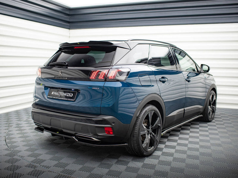Maxton Design - CENTRAL REAR SPLITTER (VERTICAL BARS) PEUGEOT 3008 GT-LINE MK2 FACELIFT