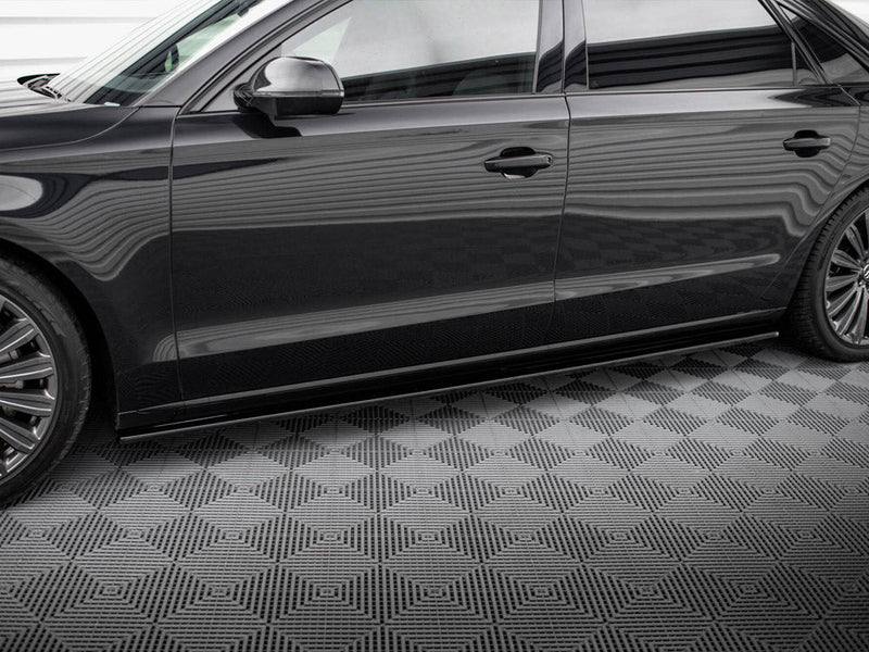 Maxton Design - SIDE SKIRTS DIFFUSERS AUDI A8 LONG D4 (2009- 2017)