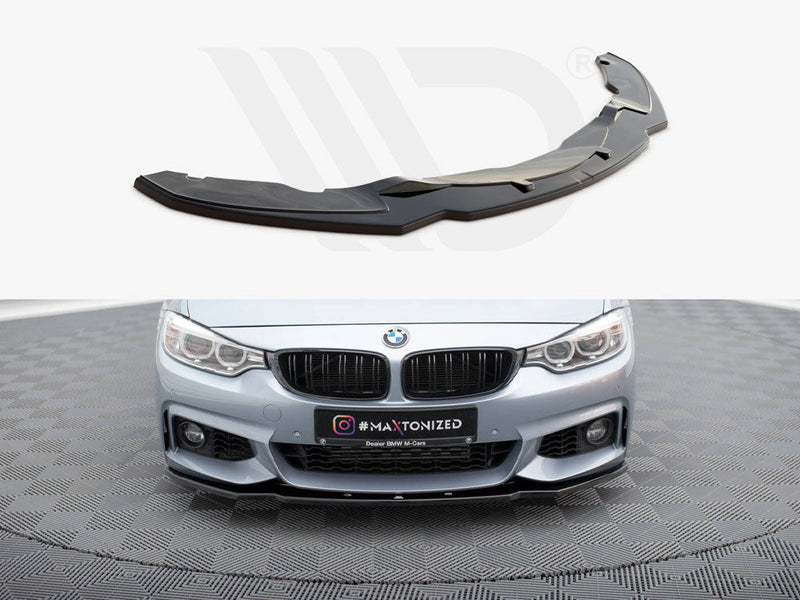 Maxton Design - Front Splitter V.1 BMW 4 Coupe / Gran Coupe / Cabrio M-Pack F32 / F36 / F33