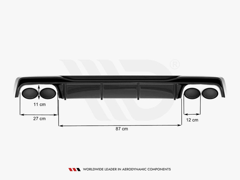 Maxton Design - Rear Valance Audi A6 S-Line / S6 C8 / C8 Facelift