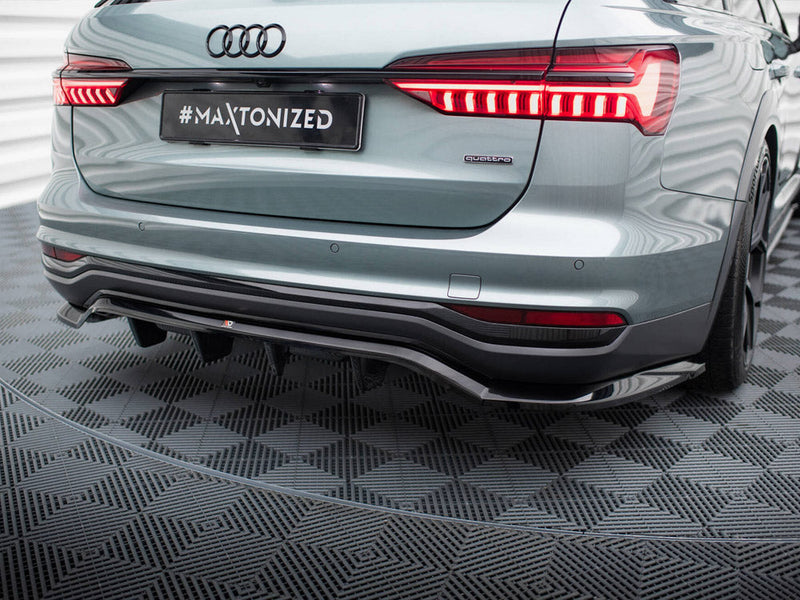 Maxton Design - CENTRAL REAR SPLITTER (VERTICAL BARS) AUDI A6 ALLROAD C8