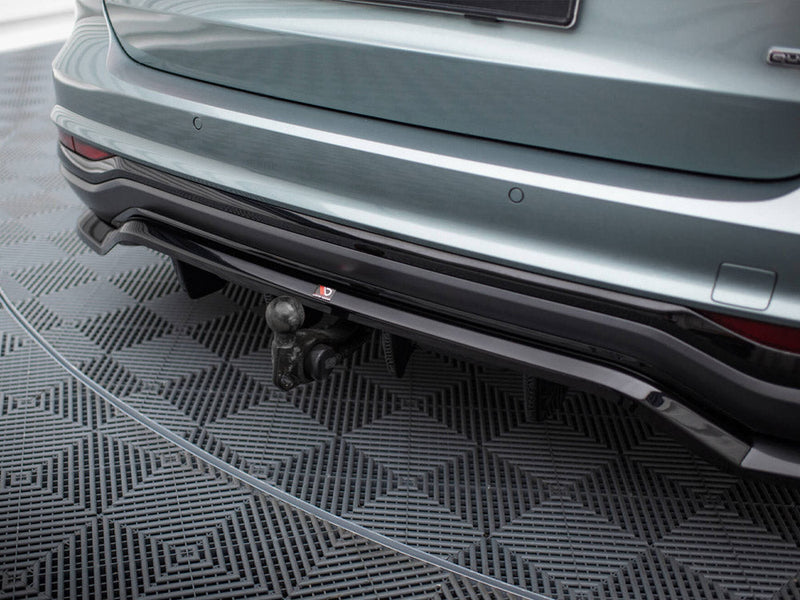 Maxton Design - CENTRAL REAR SPLITTER (VERTICAL BARS) AUDI A6 ALLROAD C8