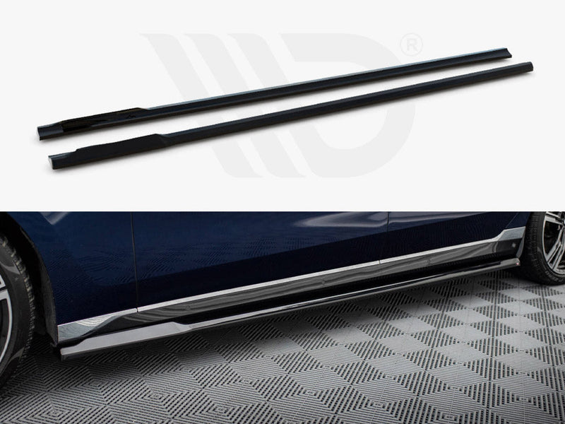 Maxton Design - SIDE SKIRTS DIFFUSERS BMW 750E M-PACK G70