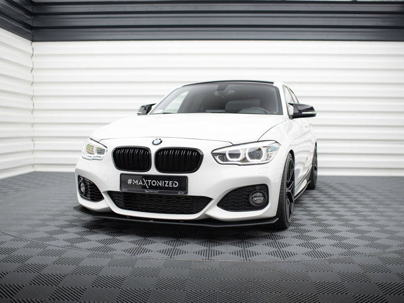Maxton Design - STREET PRO RACING DURABILITY FRONT SPLITTER V3 (+FLAPS) BMW 1 F20 M-PACK FACELIFT / M140I (2015-2019)
