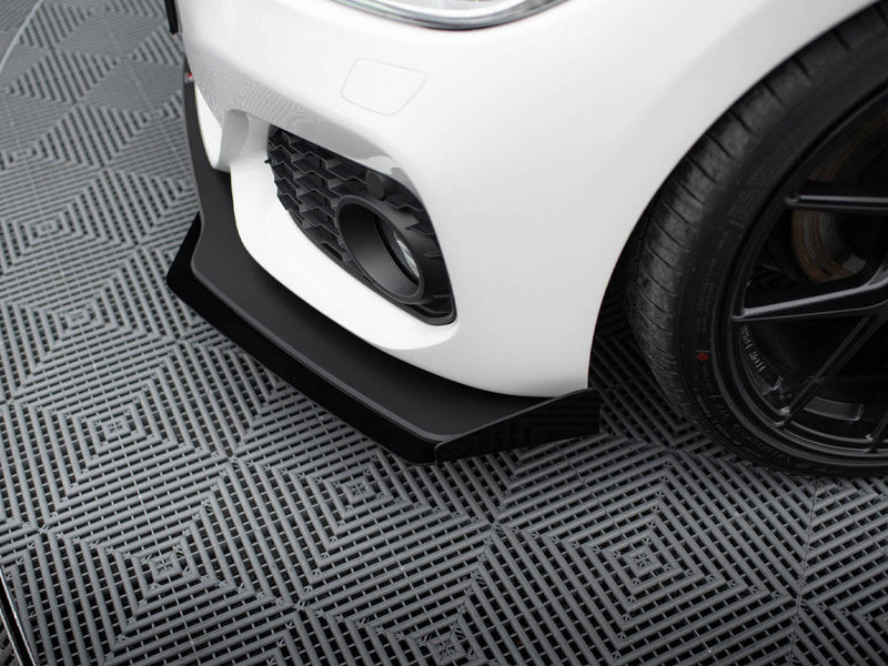 Maxton Design - STREET PRO RACING DURABILITY FRONT SPLITTER V3 (+FLAPS) BMW 1 F20 M-PACK FACELIFT / M140I (2015-2019)