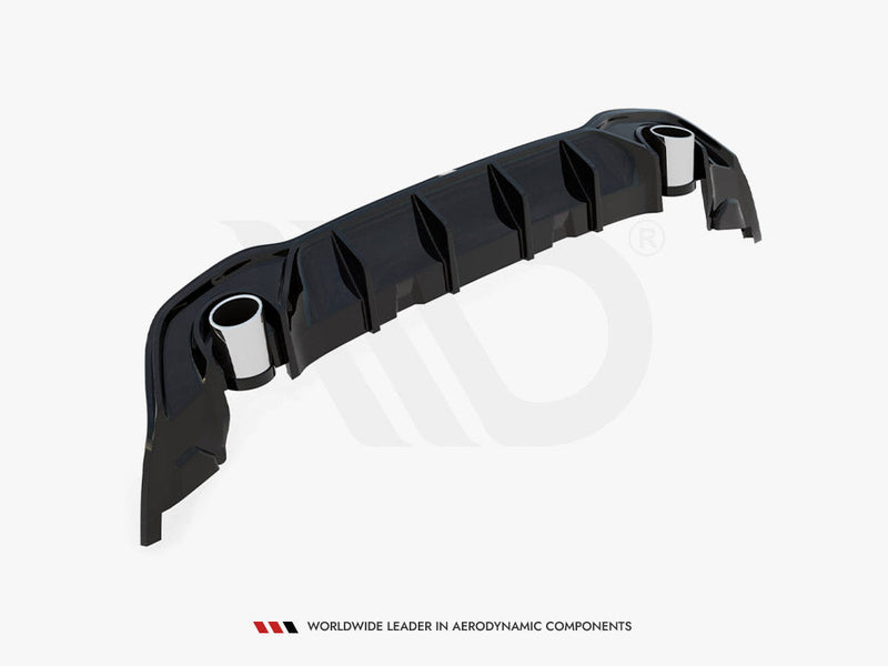 Maxton Design - REAR VALANCE + EXHAUST ENDS IMITATION VOLKSWAGEN GOLF GTE MK8