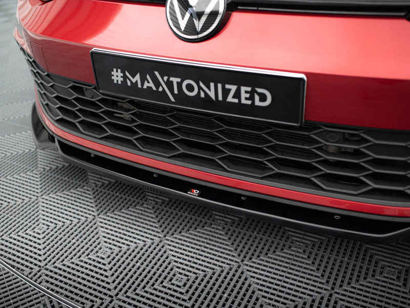 Maxton Design - FRONT SPLITTER V.2 + FLAPS VOLKSWAGEN GOLF GTI / GTE / R-LINE MK8