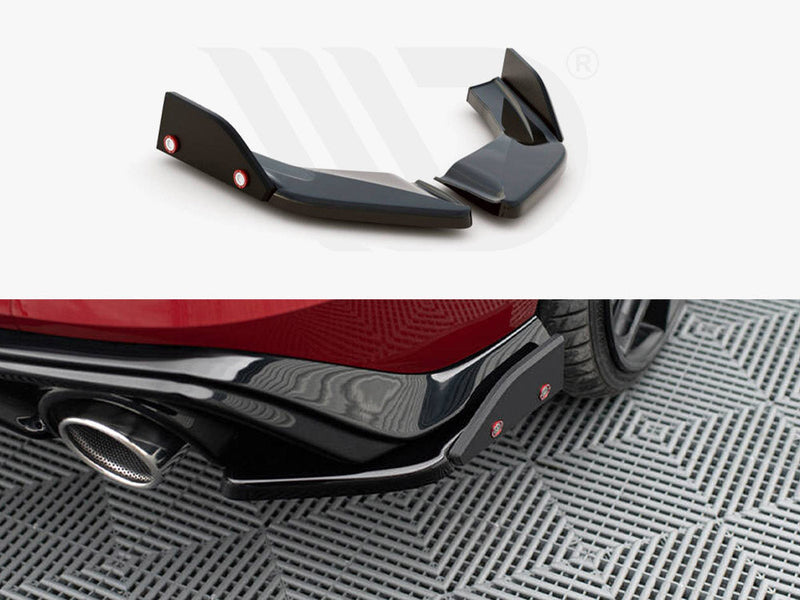 Maxton Design - REAR SIDE SPLITTERS V.2 + FLAPS VOLKSWAGEN GOLF GTI / GTE MK8