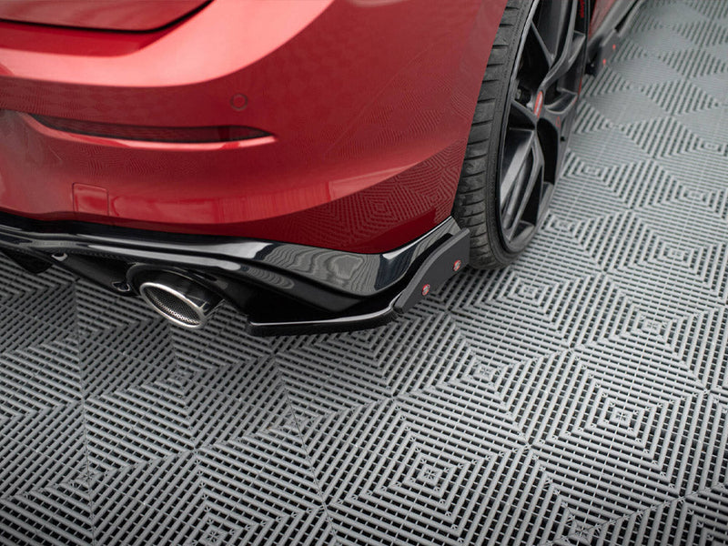 Maxton Design - REAR SIDE SPLITTERS V.2 + FLAPS VOLKSWAGEN GOLF GTI / GTE MK8