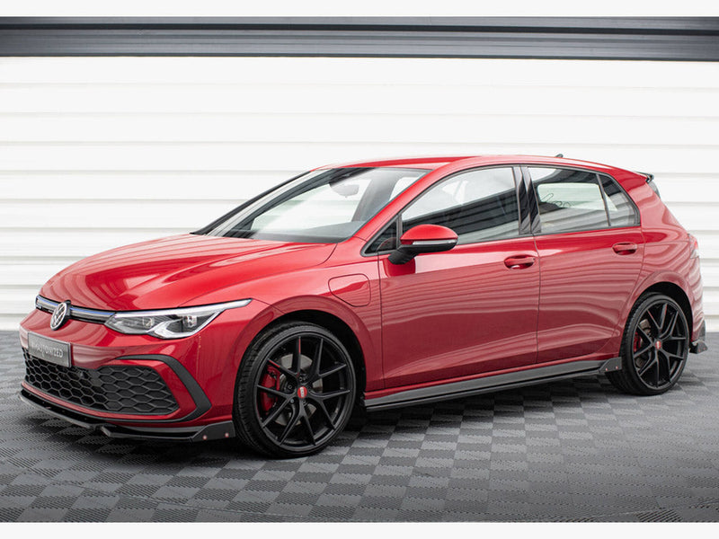 Maxton Design - SIDE SKIRTS DIFFUSERS V.2 + FLAPS VOLKSWAGEN GOLF GTI / GTE / GTI CLUBSPORT / R-LINE MK8