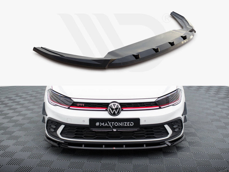 Maxton Design - FRONT SPLITTER V.2 VOLKSWAGEN POLO GTI MK6 FACELIFT