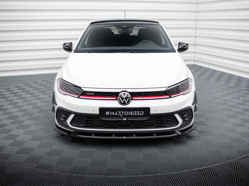 Maxton Design - FRONT SPLITTER V.2 VOLKSWAGEN POLO GTI MK6 FACELIFT