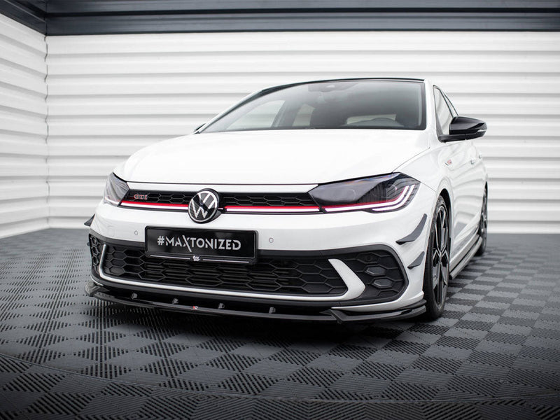 Maxton Design - FRONT SPLITTER V.2 VOLKSWAGEN POLO GTI MK6 FACELIFT