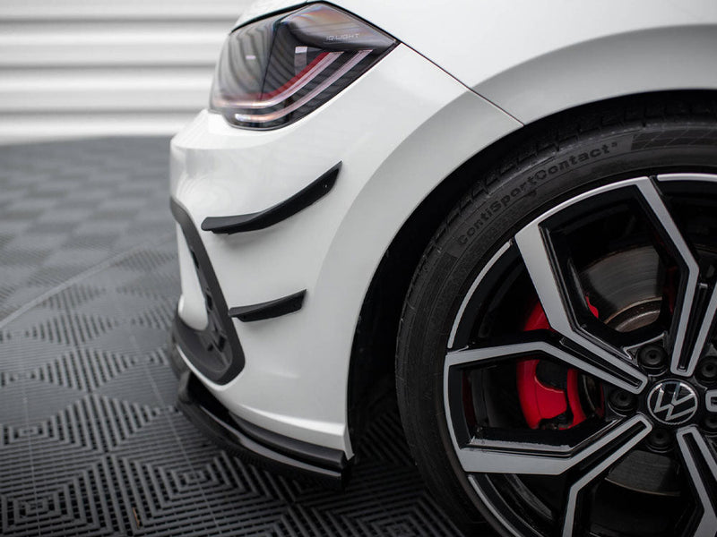Maxton Design - FRONT BUMPER WINGS (CANARDS) VOLKSWAGEN POLO GTI MK6 FACELIFT