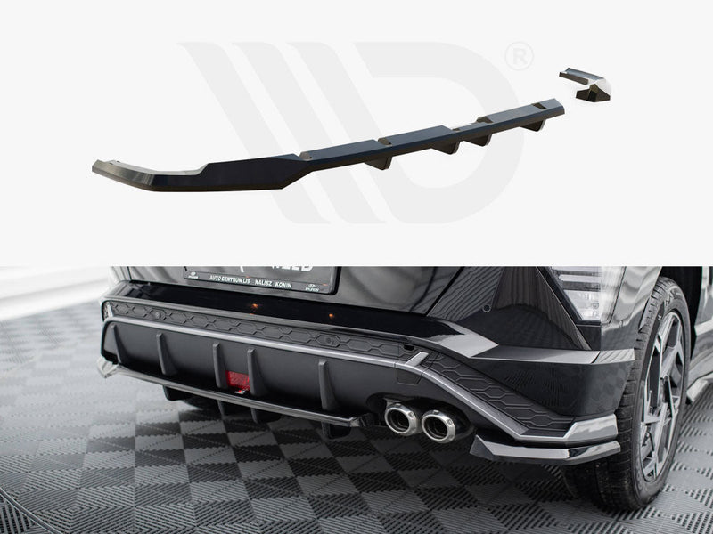 Maxton Design - REAR SPLITTER (VERTICAL BARS) HYUNDAI KONA N-LINE MK2