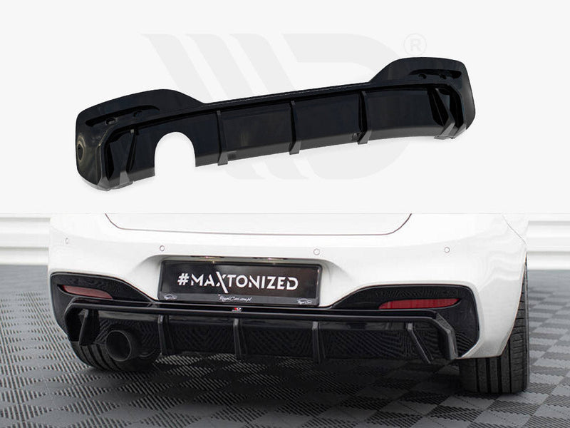 Maxton Design - REAR VALANCE BMW 1 M-PACK F20 FACELIFT (VERSION WITH SINGLE EXHAUST ON ONE SIDE)