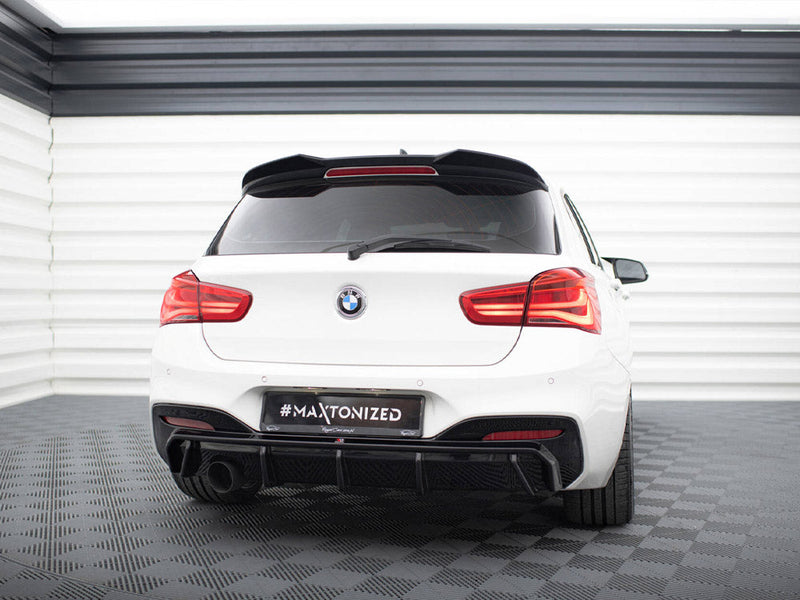 Maxton Design - REAR VALANCE BMW 1 M-PACK F20 FACELIFT (VERSION WITH SINGLE EXHAUST ON ONE SIDE)