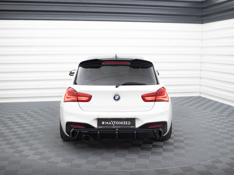 Maxton Design - REAR VALANCE BMW 1 M-PACK F20 FACELIFT (VERSION WITH SINGLE EXHAUST ON ONE SIDE)