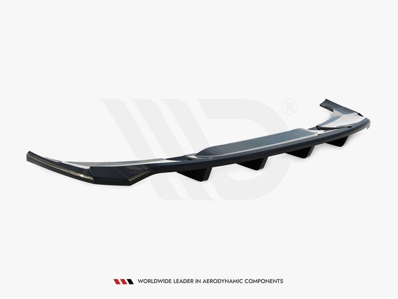 Maxton Design - CENTRAL REAR SPLITTER (VERTICAL BARS) AUDI E-TRON S-LINE