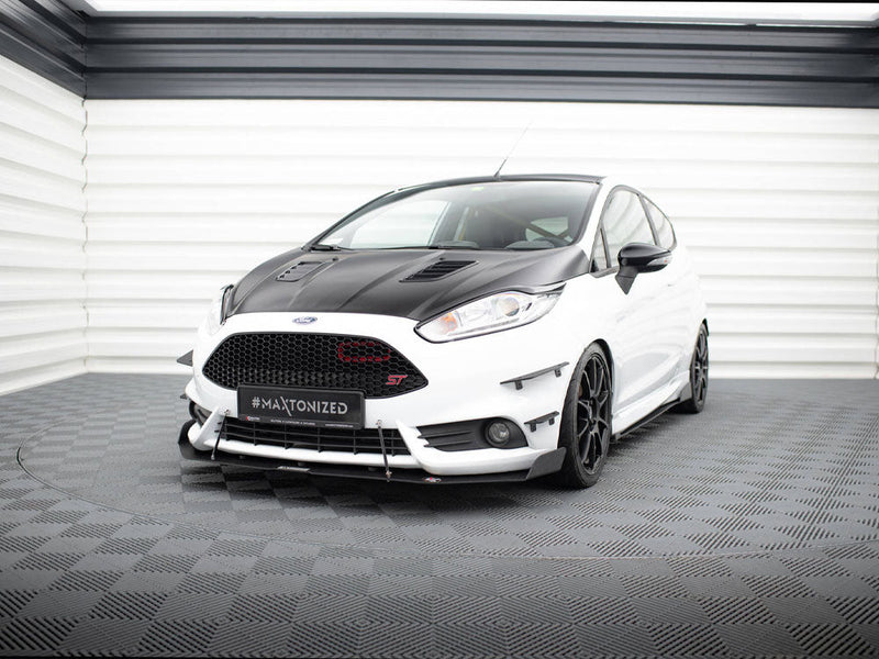 Maxton Design - Front racing splitter Fiesta MK7 ST facelift (With wings)
