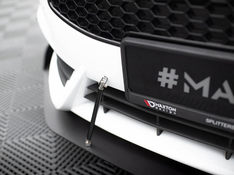 Maxton Design - Front racing splitter Fiesta MK7 ST facelift (With wings)
