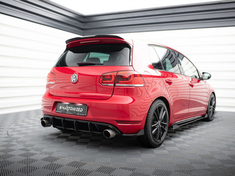 Maxton Design - Street PRO Rear Side Splitters + Flaps VW Golf GTI Mk6